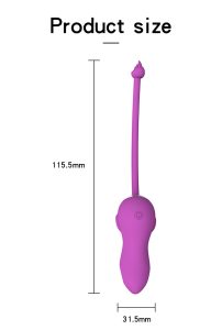 Remote Control Wireless Vibrating Egg – 10-Speed Low-Frequency Pulse Female Masturbator